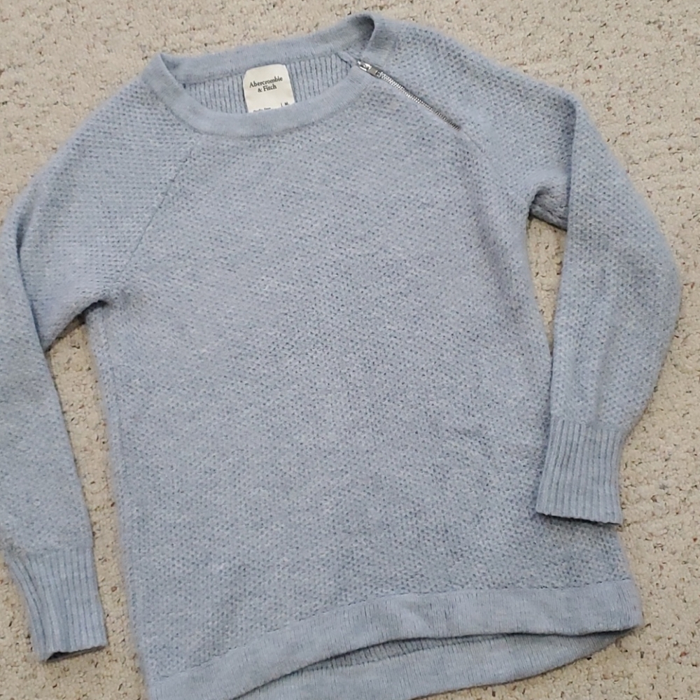 Abercrombie & Fitch Light Blue Knit Sweater